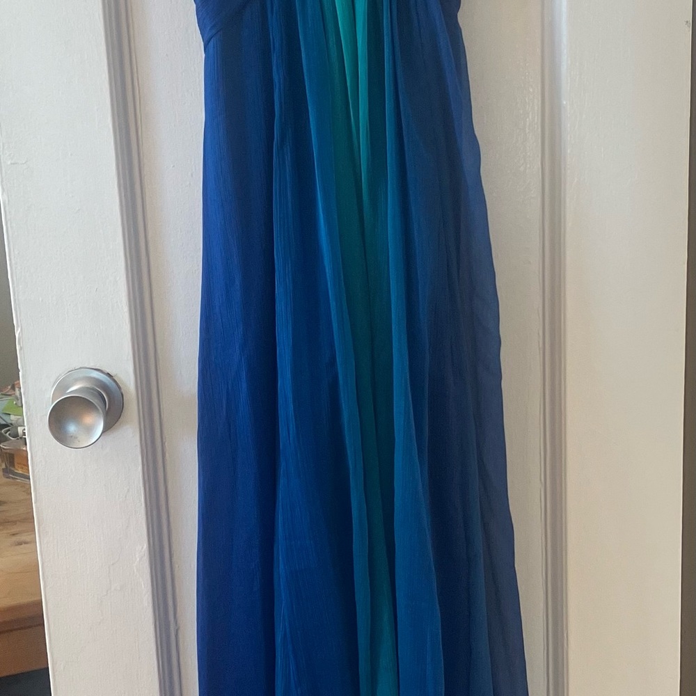 Blue ombré maxi dress from H&M made in India